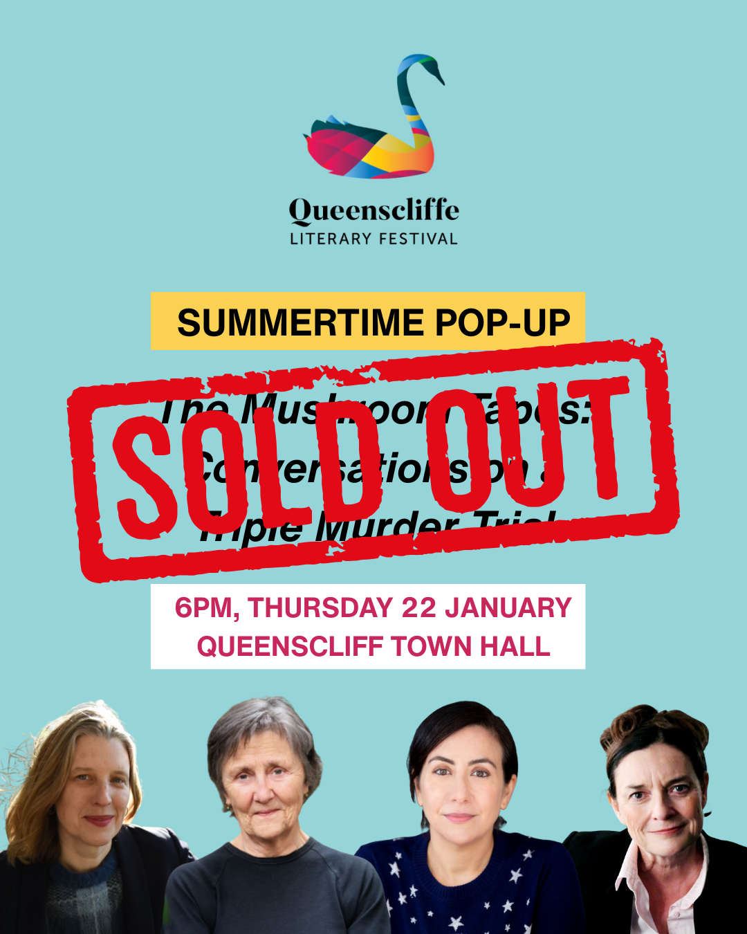 January pop-up with Helen Garner, Chloe Hooper and Sarah Krasnostein